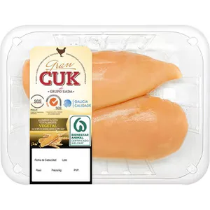 Pechuga Entera de Pollo Certificado Criado con Alimentación Vegetal 2 Unidades Peso Aproximado Gran CUK