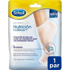 Pedimask Mascarilla de Pies con Aceite de Macadamia para una Hidratación Intensa Par Scholl