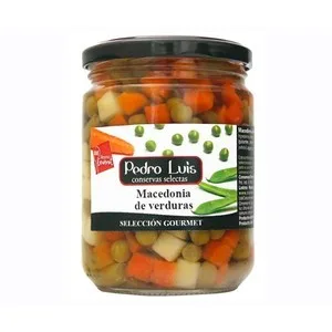 Pedro Luis Selección Gourmet Macedonia de Verdura Procedentes de Agricultura Ecológica Bote 250 G. 220 G