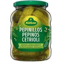 Pepinillos Agridulces 1ª Calidad Kuhne, Frasco 360 G