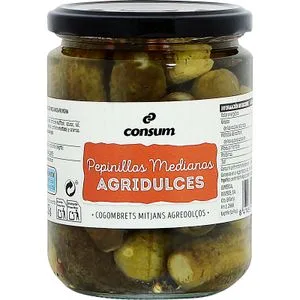 Pepinillos Agridulces Frasco 230 Gr