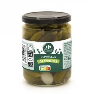 Pepinillos Aliñados Classic Carrefour 230 G.