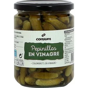 Pepinillos Finos Vinagre Frasco 230 Gr