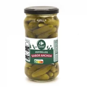 Pepinillos Sabor Anchoa Sensation Carrefour 180 G.