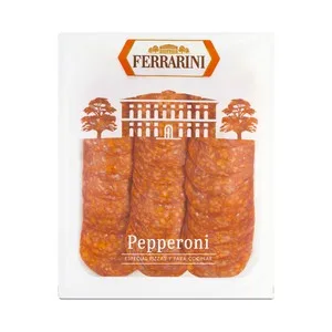 Ferrarini Pepperoni Cortado en Lonchas, Especial para Pizzas y Cocinar 90 G.