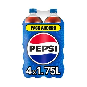 Pepsi Refresco de Cola Pack 4 Botellas de 1,75 L. 7000 ML