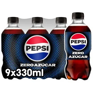 Pepsi Refresco de Cola Zero Pack 9 Uds. X 330 Ml. 2970 ML