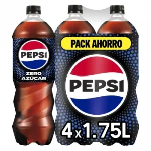 Pepsi Zero Azúcar Pack 4 Botellas 1,75 L.