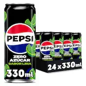 Pepsi Zero Azúcar Sabor Lima Pack 24 X 330 Ml