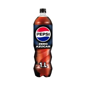 Pepsi Zero Refresco de Cola Botella 1 L. 1000 ML