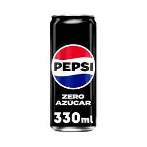 Pepsi Zero Refresco de Cola Zero sin Azúcar Lata de 33 Cl. 330 ML