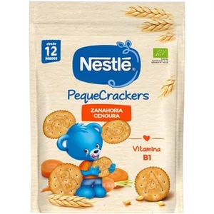 Pequecrackers Infantiles Zanahorias Ecológicas desde 12 Meses Vitamina B1 Nestle
