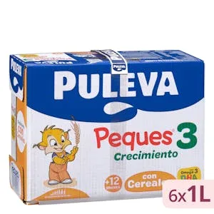 Preparado Lácteo con Cereales Crecimiento Peques 3 Puleva 6 L