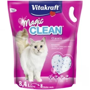 Perlas Absorbentes Higiénicas para Gato Magic Clean Vitakraft 8,4l  3,7 Kg