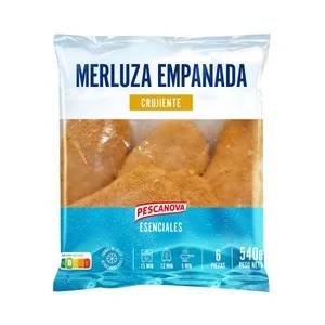 Pescanova Esenciales Filetes de Merluza con Empanado Crujiente 540 G. 630 G