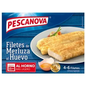 Pescanova Merluza en Filetes al Huevo, sin Gluten 4 - 6 Uds. 400 G