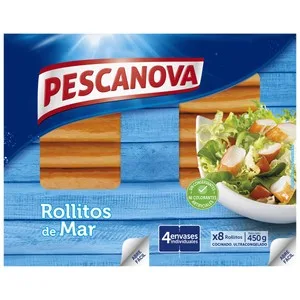 Pescanova Rollitos de Mar sin Conservantes, ni Colorantes Pescanova 450 G. 500 G