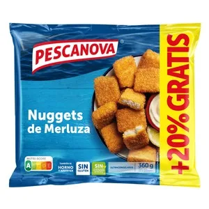 Pescanova Trocitos de Merluza con Empanado Super Crujiente (nuggets) 300 G. 360 G