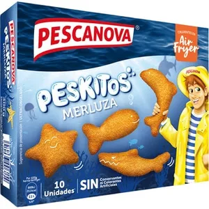 Peskitos Merluza Empanada 10 Unidades  Pescanova 400 G