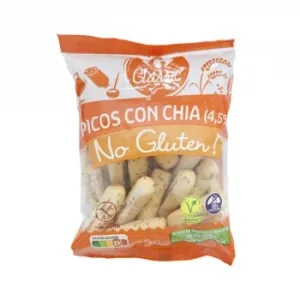 Picos con Chía Carrefour sin Gluten y sin Lactosa 70 G.