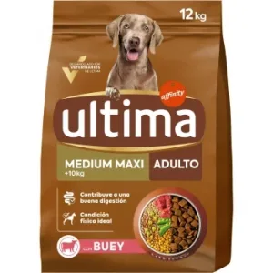 Pienso de Buey para Perro Medium Maxi Ultima Dog 12 Kg.