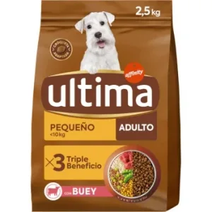 Pienso de Buey para Perro Mini Adulto Ultima Dog 2,5 Kg.