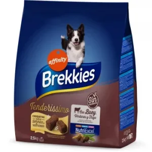 Pienso de Buey para Perros Adultos Medianos y Grandes Brekkies Tenderissimo 2,5 Kg