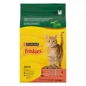 Pienso de Buey y Pollo con Verduras para Gato Adulto Purina Friskies 1,5 Kg.