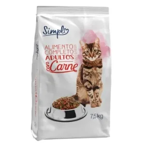 Pienso de Carne para Gatos Adultos Simpl 7,5 Kg.