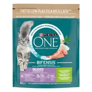 Pienso de Pavo para Gatos Delicate One Delicate Purina One  800 G