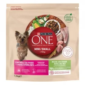 Pienso de Pavo y Arroz para Perro Mini Purina One Weigth 1,5 Kg.