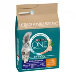Pienso de Pollo para Gatos Esterilizado Bolas de Pelo Purina One 2,8 Kg