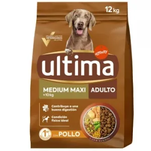 Pienso de Pollo para Perro Medium Maxi Ultima Dog 12 Kg.