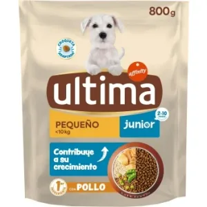 Pienso de Pollo para Perro Mini Junior Ultima 800 G.