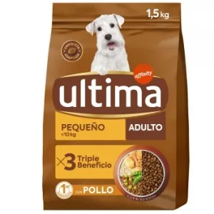 Pienso de Pollo para Perros Adultos Pequeños Ultima 1,5 Kg.