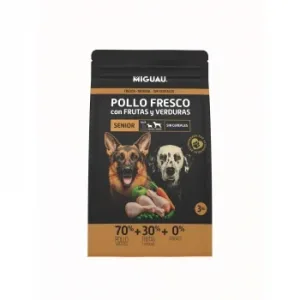 Pienso de Pollo sin Cereales con Frutas y Verduras para Perro Senior Miguau 3 Kg