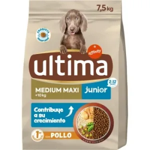 Pienso de Pollo y Arroz para Perro Medium Maxi Junior Ultima 7,5 Kg.