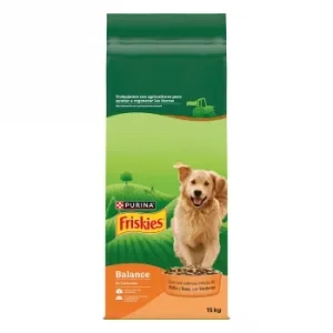Pienso de Pollo y Buey con Verduras para Perro Adulto Purina Friskies Vitafit Complete 15 Kg.