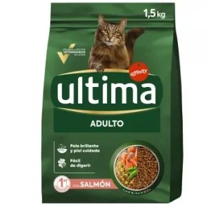 Pienso de Salmón y Arroz para Gato Adulto Ultima 1,5 Kg.
