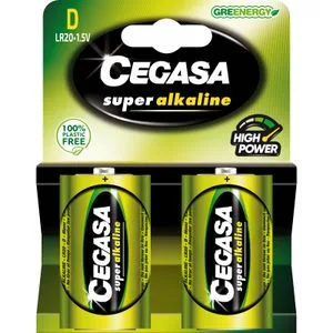 Pila Cegasa Lr20 D Superalkaline 2 X 1 u