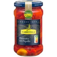 Pimiento de Piquillo al Ajillo en Tiras Carretilla, Frasco 225 G