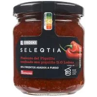 Pimiento de Piquillo Confitado Eroski Seleqtia, Frasco 230 G