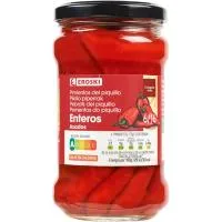 Pimiento de Piquillo Entero Eroski, Frasco 225 G