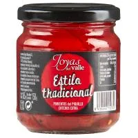 Pimiento de Piquillo Tradicional Joyas del Valle, Frasco 175 G