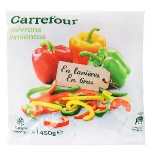 Pimiento en Tiras Carrefour 450 G.