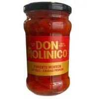 Pimiento Morrón en Tiras DON Molinico, Frasco 185 G