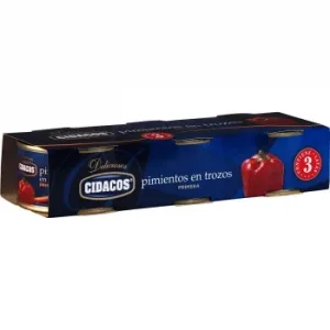 Pimiento Rojo en Trozos Cidacos Pack de 3 Unidades de 60 G.