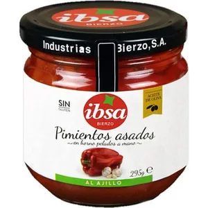 Pimientos Asados en Horno Pelados a Mano al Ajillo sin Gluten Ibsa