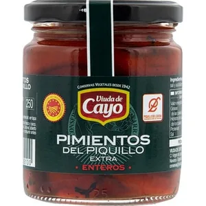 Pimientos del Piquillo DOP de Lodosa Enteros Viuda de Cayo