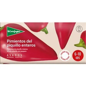 Pimientos del Piquillo Enteros Asados Extra 6-10 Unidades el Corte Ingles